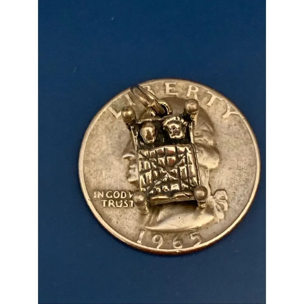 .925 Bed Furniture Sterling Silver Jewelry Charm #household #bed